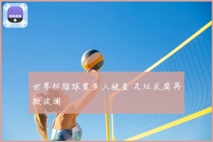 世界杯赌球案多人被查 足坛反腐再掀波澜